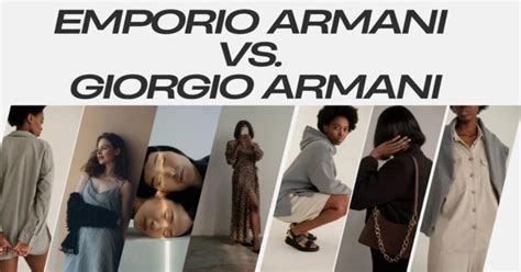 giorgio armani vs emporio armania